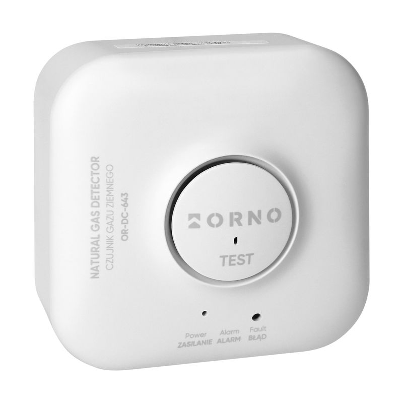 Casa si Gradina - Electrice - Smart Home - Centrale si module smart home - Detector Gaz Metan Smart ORNO OR-DC-643, Wi-Fi Tuya, Bluetooth, Alarma sonora si vizuala, Alb - Infinity.ro