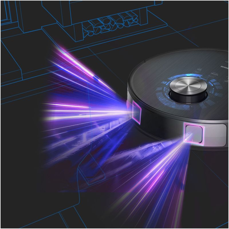 Electronice si Electrocasnice - Ingrijirea locuintei - Aspiratoare - Robot de aspirare Heinner HI-RoboX PRO+ HRVC-MAI52DSBK, mop, 4000Pa, navigatie LDS, negru - Infinity.ro