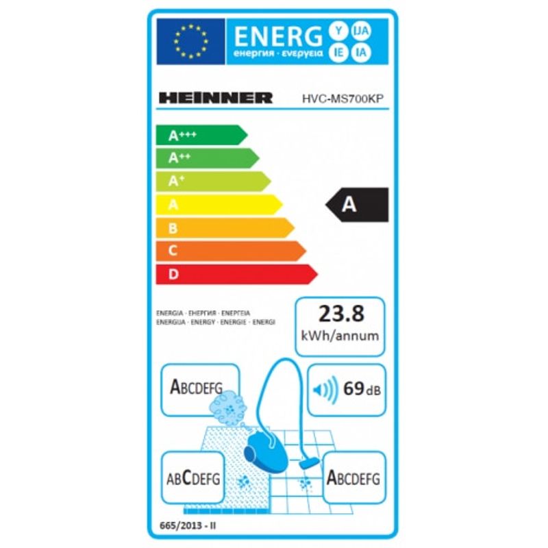 Electronice si Electrocasnice - Ingrijirea locuintei - Aspiratoare - Aspirator cu sac Heinner HVC-MS700KP, 700W, 3 L, Variator putere, Silentios, Indicator sac plin, Maro - Infinity.ro