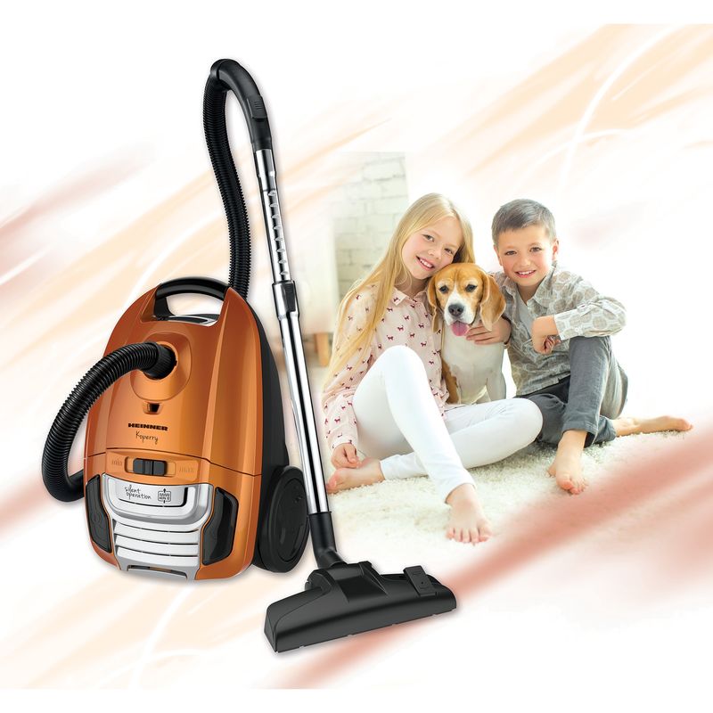 Electronice si Electrocasnice - Ingrijirea locuintei - Aspiratoare - Aspirator cu sac Heinner HVC-MS700KP, 700W, 3 L, Variator putere, Silentios, Indicator sac plin, Maro - Infinity.ro