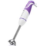 Electronice si Electrocasnice - Electrocasnice bucatarie - Mixere, tocatoare & roboti de bucatarie - Mixere - Mixer vertical Heinner Charm HB-600UV, 600 W, 5 viteze, Functie turbo, Tel, Tocator, Alb/Mov - Infinity.ro