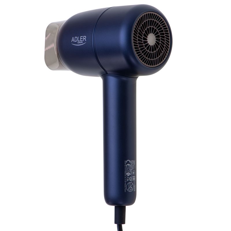 Ingrijire personala si Cosmetice - Aparate & accesorii ingrijire personala - Hair styling - Uscatoare de par - Uscator de par, ADLER 1800W, 2 viteze, albastru - Infinity.ro