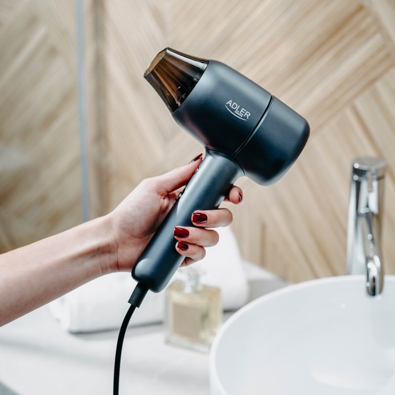 Ingrijire personala si Cosmetice - Aparate & accesorii ingrijire personala - Hair styling - Uscatoare de par - Uscator de par, ADLER 1800W, 2 viteze, albastru - Infinity.ro
