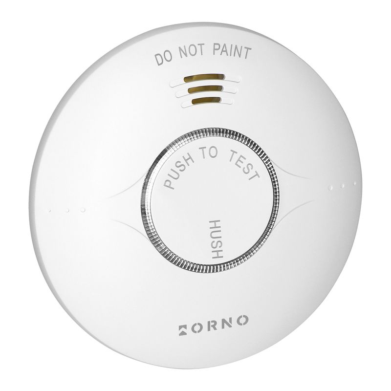 Casa si Gradina - Electrice - Smart Home - Centrale si module smart home - Detector de fum Smart ORNO OR-DC-642, Wi-Fi Tuya, Senzor 10 ani, Alerta Acustica si Vizuala, Notificare Telefon, Alb - Infinity.ro