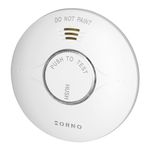 Casa si Gradina - Electrice - Smart Home - Centrale si module smart home - Detector de fum Smart ORNO OR-DC-642, Wi-Fi Tuya, Senzor 10 ani, Alerta Acustica si Vizuala, Notificare Telefon, Alb - Infinity.ro
