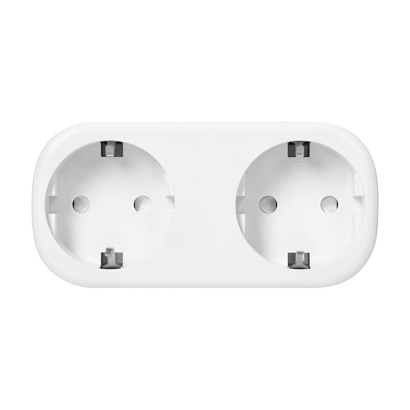 Casa si Gradina - Electrice - Prize - Priza dubla Schuko, Tuya Smart Wi-Fi, 2 iesiri, alb - Infinity.ro