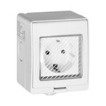Casa si Gradina - Electrice - Prize - Priza smart Wi-Fi, IP55, 16A, 230V, sina montare, gri - Infinity.ro