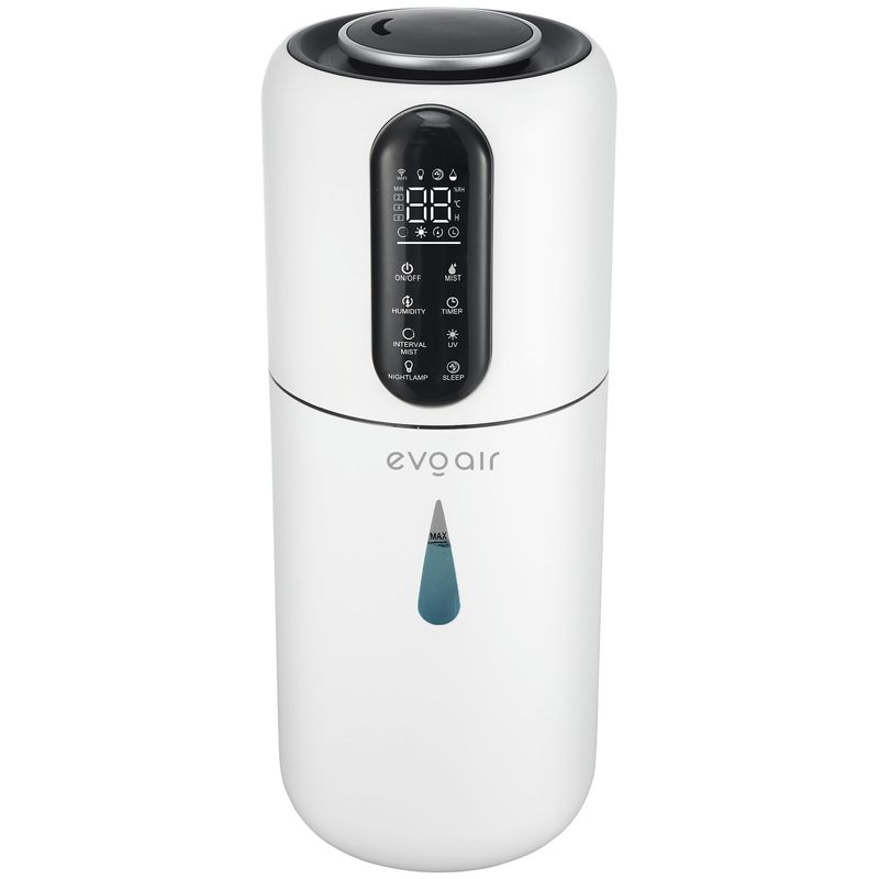 Electronice si Electrocasnice - Climatizare si sisteme de incalzire - Aparate filtrare aer - Umidificatoare - Umidificator Evoair STEAMIX3800 Smart WiFi, 3.8L, 300ml/h, 13h, senzor, auto, UVA, aromaterapie, telecomanda - Infinity.ro
