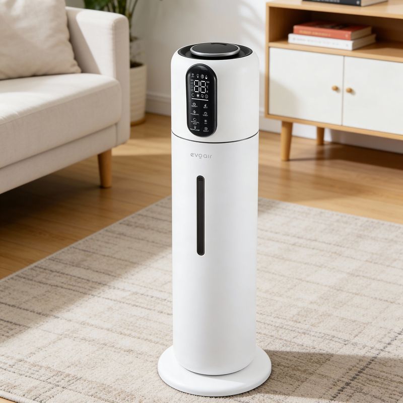 Electronice si Electrocasnice - Climatizare si sisteme de incalzire - Aparate filtrare aer - Umidificatoare - Umidificator Evoair STEAMIX8500 Smart WiFi, 8.5L, 300ml/h, 28h, senzor, UVA, aromaterapie, telecomanda - Infinity.ro