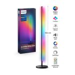 Casa si Gradina - Corpuri si surse de iluminat - Veioze si lampi - Lampadare - Lampadar LED RGBIC Philips 142 cm, 13 moduri de lumina, telecomanda, efect gradient, iluminare ambient - Infinity.ro
