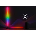 Casa si Gradina - Corpuri si surse de iluminat - Veioze si lampi - Lampadare - Lampadar LED RGBIC Philips 142 cm, 13 moduri de lumina, telecomanda, efect gradient, iluminare ambient - Infinity.ro