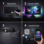 Casa si Gradina - Corpuri si surse de iluminat - Benzi LED - S-Eye AmbientSync Pro Banda LED RGBIC 2.6m cu HDMI Sync Box Iluminat Ambient TV 65 inch Gaming 4K Dolby Vision Wi-Fi - Infinity.ro