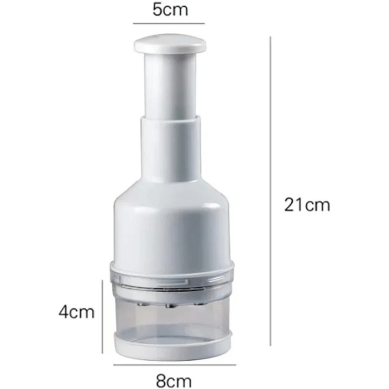 Electronice si Electrocasnice - Electrocasnice bucatarie - Mixere, tocatoare & roboti de bucatarie - Blendere si mini tocatoare - Tocator manual legume si ceapa, tip presa, cu lame inox, fara curent, pentru bucatarie - Infinity.ro