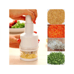 Electronice si Electrocasnice - Electrocasnice bucatarie - Mixere, tocatoare & roboti de bucatarie - Blendere si mini tocatoare - Tocator manual legume si ceapa, tip presa, cu lame inox, fara curent, pentru bucatarie - Infinity.ro