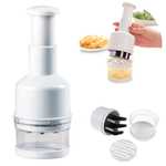 Electronice si Electrocasnice - Electrocasnice bucatarie - Mixere, tocatoare & roboti de bucatarie - Blendere si mini tocatoare - Tocator manual legume si ceapa, tip presa, cu lame inox, fara curent, pentru bucatarie - Infinity.ro