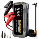 Auto si Moto - Reparatii si depanare - Redresoare - Jump Starter Auto Portabil GLIMATECH 4000A, Compresor Aer Accesorii Incluse, 8L Benzina, 6L Diesel, Power Bank 24000mAh, - Infinity.ro