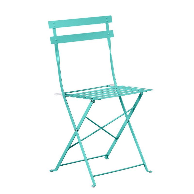 Casa si Gradina - Gradina si terasa - Mobilier exterior - Seturi mobila gradina - Set Bistro Flair - mobilier terasa gradina, 2 scaune + masa, otel vopsit - verde turcoaz - Infinity.ro