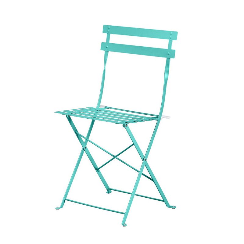 Casa si Gradina - Gradina si terasa - Mobilier exterior - Seturi mobila gradina - Set Bistro Flair - mobilier terasa gradina, 2 scaune + masa, otel vopsit - verde turcoaz - Infinity.ro