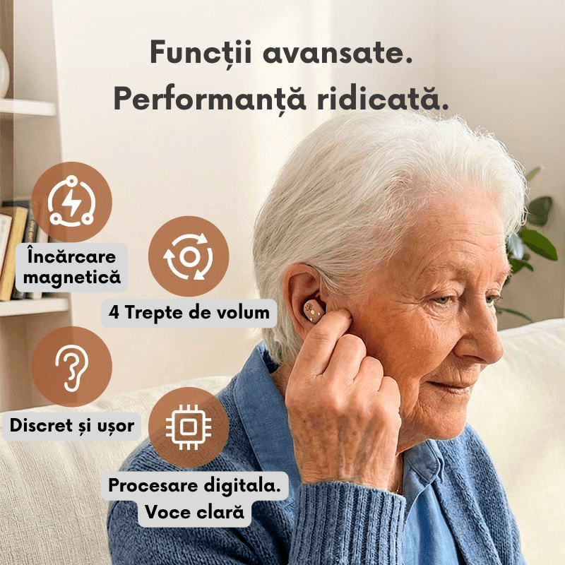 Ingrijire personala si Cosmetice - Sanatate si wellness - Aparate medicale - Aparate auditive - Aparat Auditiv Reincarcabil Digital , Sunet Clar, Fara Ecou, Incarcare Rapida, Operare Simpla, Design Compact si Usor - Infinity.ro