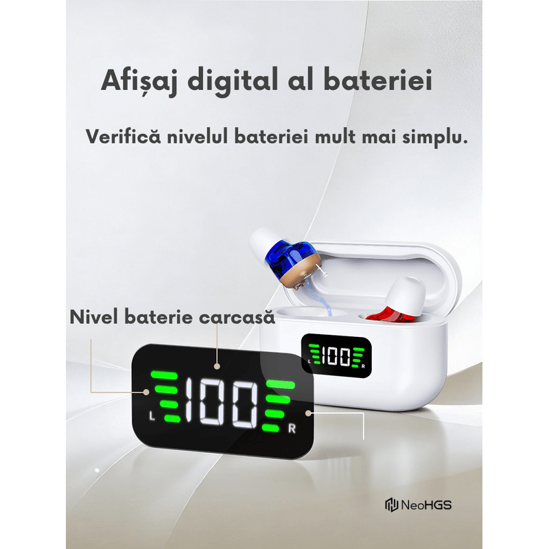 Ingrijire personala si Cosmetice - Sanatate si wellness - Aparate medicale - Aparate auditive - Aparat Auditiv Reincarcabil Digital , Sunet Clar, Fara Ecou, Incarcare Rapida, Operare Simpla, Design Compact si Usor - Infinity.ro
