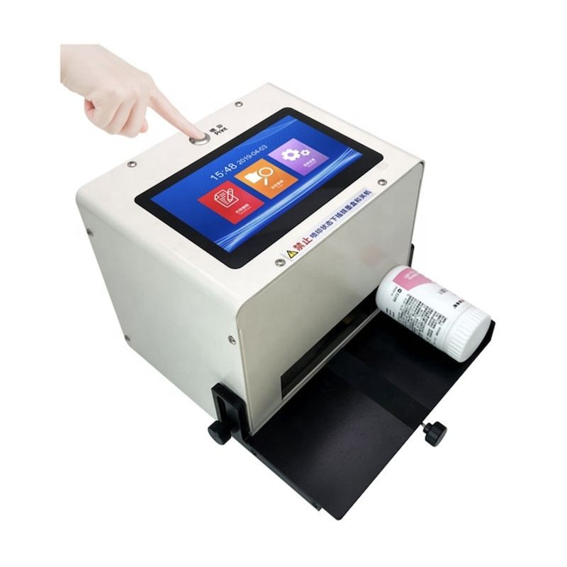 PC, gaming si accesorii - Imprimante, scanere & consumabile - Imprimante - Imprimante termice - Imprimanta Inkjet fixa, cu buton, pedala, senzor fotoelectric, 2-12, 7 mm, Cartus neagru inclus, Pentru marcare produse - Infinity.ro