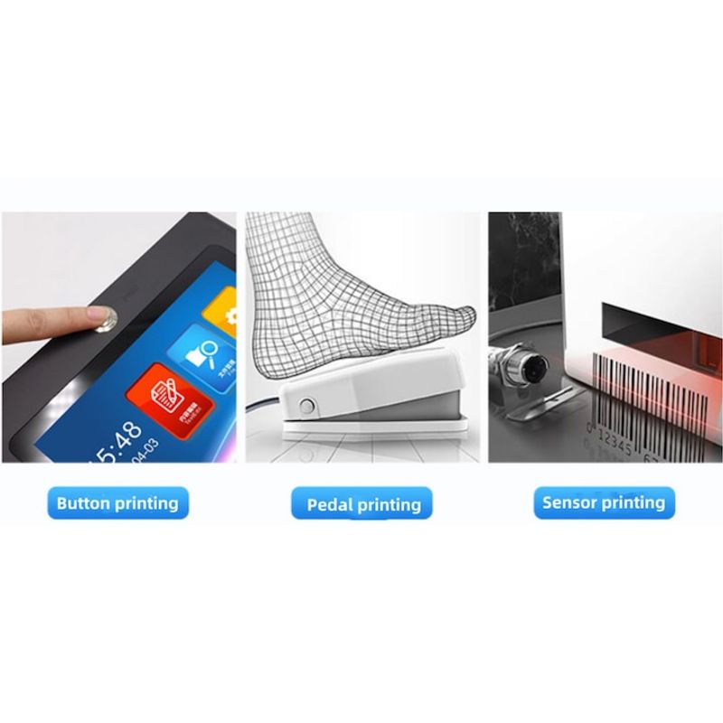 PC, gaming si accesorii - Imprimante, scanere & consumabile - Imprimante - Imprimante termice - Imprimanta Inkjet fixa, cu buton, pedala, senzor fotoelectric, 2-12, 7 mm, Cartus neagru inclus, Pentru marcare produse - Infinity.ro