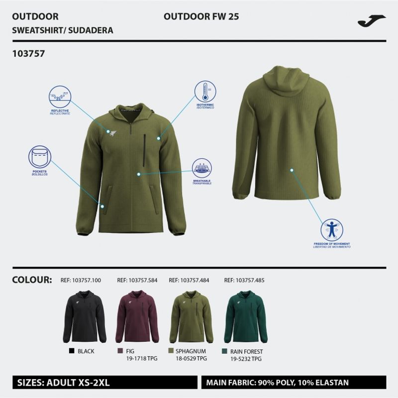 Sport si Outdoor - Echipament Sportiv - Imbracaminte sport - Hanorace sport - Bluza barbati Joma Mystic verde L - Infinity.ro