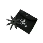 Sport si Outdoor - Sporturi de contact - Produse autoaparare - Set doua stele de aruncat DEPOX®, 8 colturi, metalic, negru/argintiu, 10 cm - Infinity.ro