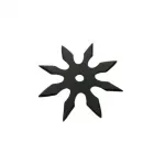 Sport si Outdoor - Sporturi de contact - Produse autoaparare - Set doua stele de aruncat DEPOX®, 8 colturi, metalic, negru/argintiu, 10 cm - Infinity.ro