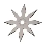Sport si Outdoor - Sporturi de contact - Produse autoaparare - Set doua stele de aruncat DEPOX®, 7 si 8 colturi, metalic, negru/argintiu, 10 cm - Infinity.ro