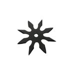 Sport si Outdoor - Sporturi de contact - Produse autoaparare - Set sase stele de aruncat DEPOX®, 8 colturi, metalic, negru, 10 cm - Infinity.ro