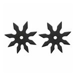 Sport si Outdoor - Sporturi de contact - Produse autoaparare - Set doua stele de aruncat DEPOX®, 8 colturi, metalic, negru, 10 cm - Infinity.ro