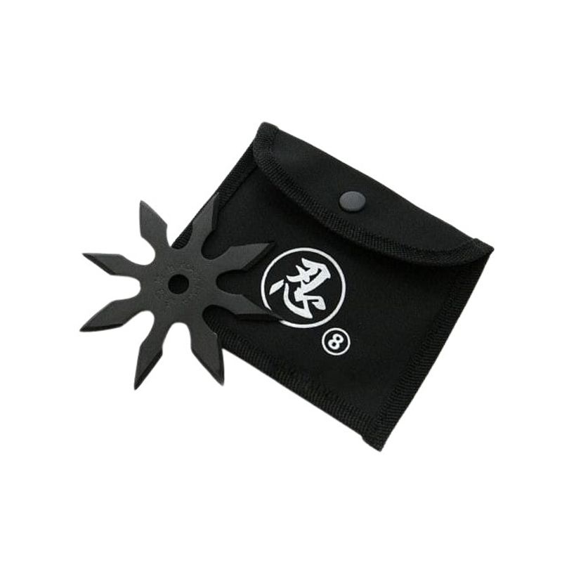Sport si Outdoor - Sporturi de contact - Produse autoaparare - Set doua stele de aruncat DEPOX®, 8 colturi, metalic, negru, 10 cm - Infinity.ro