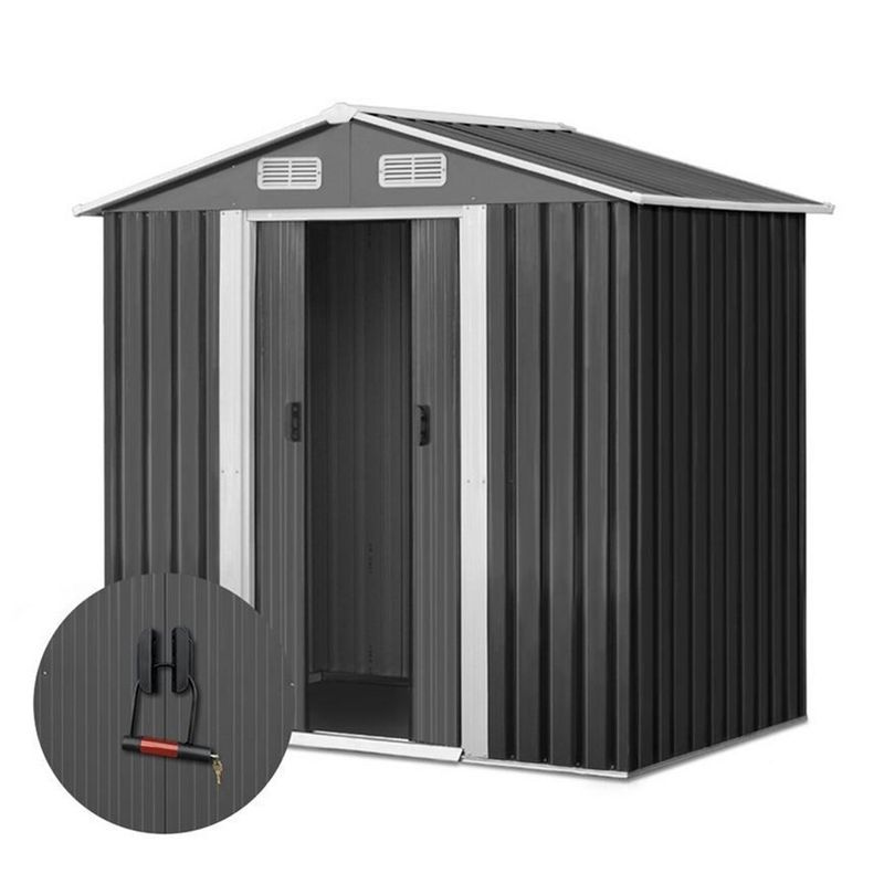 Casa si Gradina - Mobilier - Organizare si depozitare - Cutii depozitare - Casuta de gradina, Bass Polska, gri, 2 x 2,6 x 1,9 m, BH 28564 - Infinity.ro