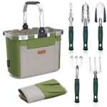 Casa si Gradina - Gradinarit si plante - Unelte gradinarit - Lopeti si unelte de sapat - Set de scule de gradina HappyPicnic cu 11 unelte - Infinity.ro