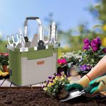 Casa si Gradina - Gradinarit si plante - Unelte gradinarit - Lopeti si unelte de sapat - Set de scule de gradina HappyPicnic cu 11 unelte - Infinity.ro
