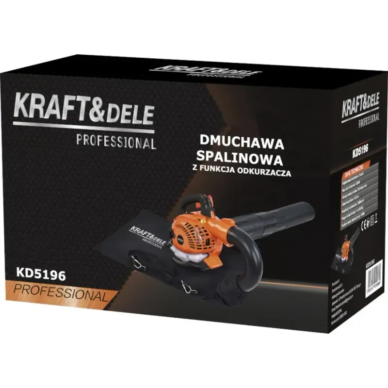Casa si Gradina - Gradinarit si plante - Utilaje gradina - Aspiratoare, suflante si tocatoare - Kit suflanta pe benzina cu functie de aspirare, Kraft&Dele, 3,8 CP, KD5196 - Infinity.ro
