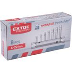 Casa si Gradina - Constructii - Scule de mana si unelte - Chei si truse chei - Set chei tubulare, EXTOL PREMIUM, 10 piese, CrV, 8816370 - Infinity.ro