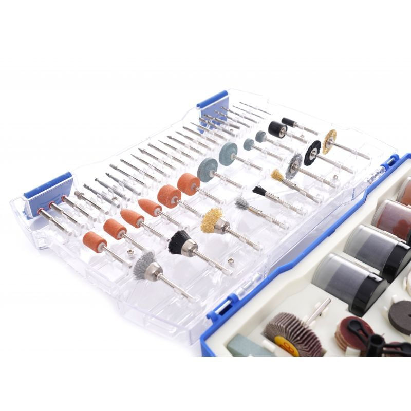 Casa si Gradina - Constructii - Scule electrice si accesorii - Accesorii pentru frezare - Set accesorii mini freze, 239 buc, KD10756, Kraft&Dele - Infinity.ro