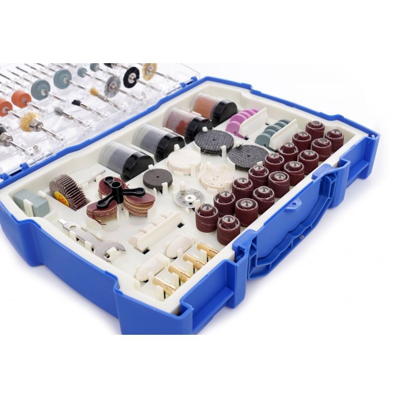 Casa si Gradina - Constructii - Scule electrice si accesorii - Accesorii pentru frezare - Set accesorii mini freze, 239 buc, KD10756, Kraft&Dele - Infinity.ro
