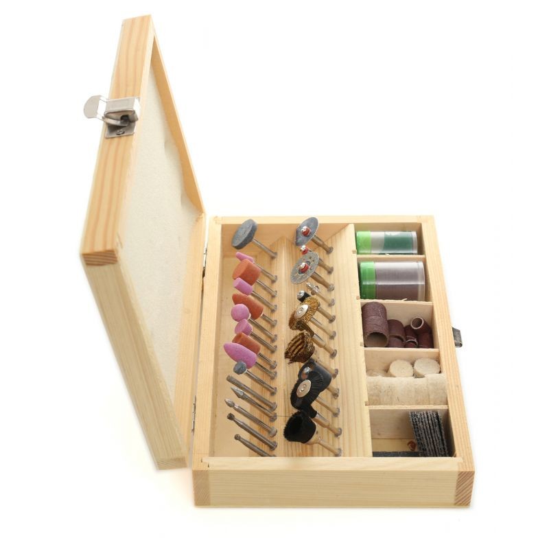 Casa si Gradina - Constructii - Scule electrice si accesorii - Accesorii pentru frezare - Set freze mini polizor, 100 buc, KD10265, Kraft&Dele - Infinity.ro