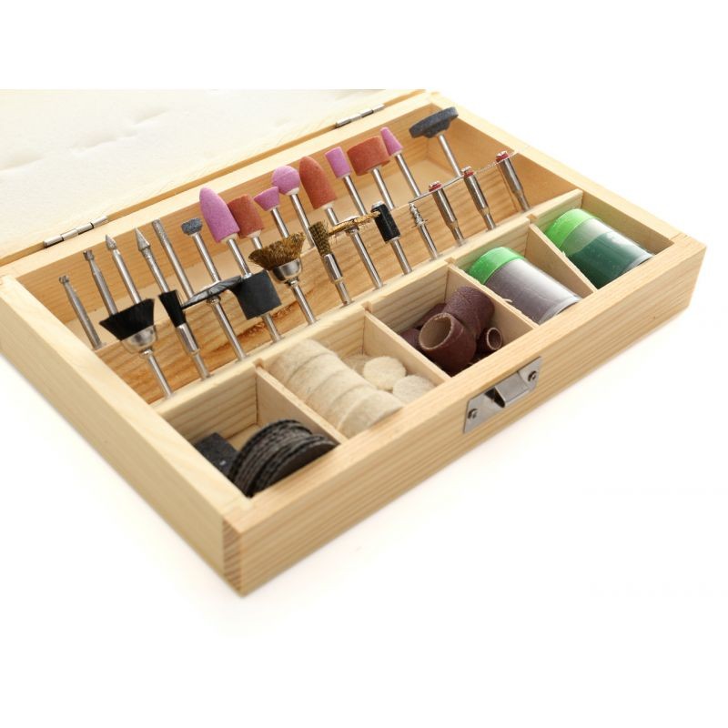Casa si Gradina - Constructii - Scule electrice si accesorii - Accesorii pentru frezare - Set freze mini polizor, 100 buc, KD10265, Kraft&Dele - Infinity.ro