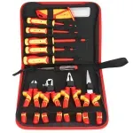 Casa si Gradina - Constructii - Scule de mana si unelte - Surubelnite - Set surubelnite Izolate pentru Electrician KD5970 Kraft&Dele – 11 Piese, VDE 1000V, Clesti si Tester Tensiune - Infinity.ro