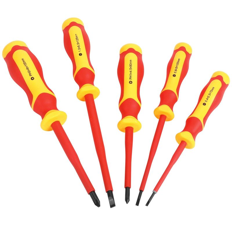Casa si Gradina - Constructii - Scule de mana si unelte - Surubelnite - Set surubelnite Izolate pentru Electrician KD5970 Kraft&Dele – 11 Piese, VDE 1000V, Clesti si Tester Tensiune - Infinity.ro
