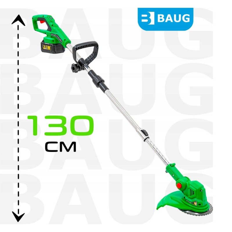Casa si Gradina - Gradinarit si plante - Utilaje gradina - Coase electrice si motocoase - Trimmer pentru iarba cu baterii, Baug, 2 x 3.0 Ah, B4353 - Infinity.ro