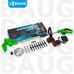 Casa si Gradina - Gradinarit si plante - Utilaje gradina - Coase electrice si motocoase - Trimmer pentru iarba cu baterii, Baug, 2 x 3.0 Ah, B4353 - Infinity.ro