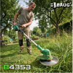 Casa si Gradina - Gradinarit si plante - Utilaje gradina - Coase electrice si motocoase - Trimmer pentru iarba cu baterii, Baug, 2 x 3.0 Ah, B4353 - Infinity.ro