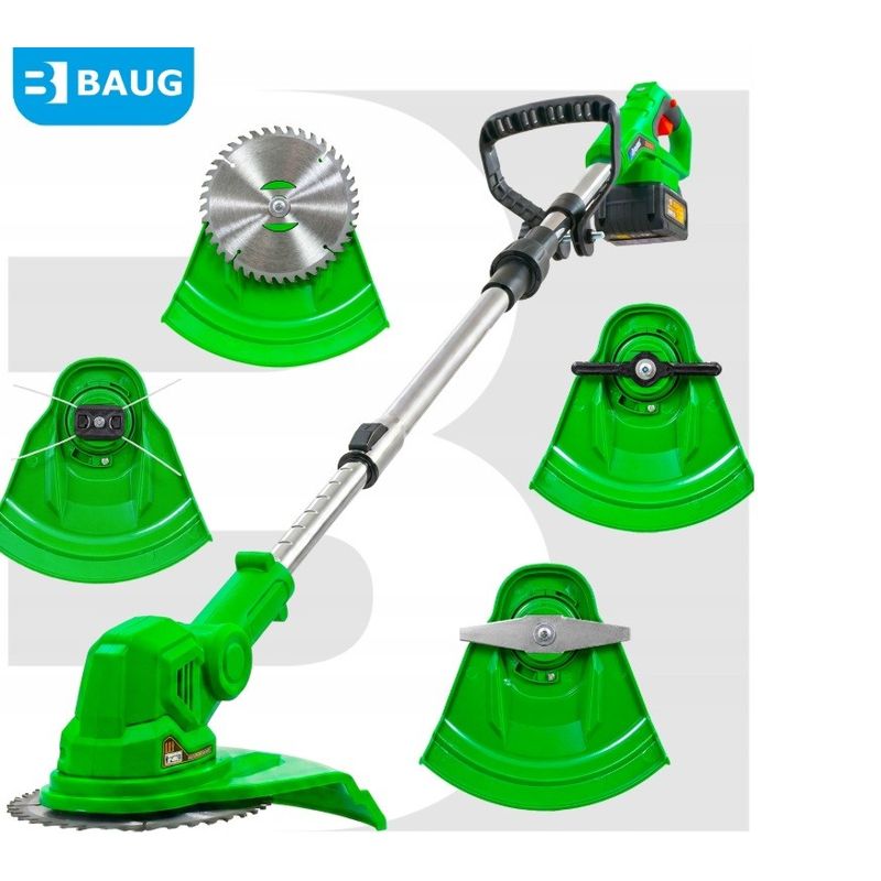 Casa si Gradina - Gradinarit si plante - Utilaje gradina - Coase electrice si motocoase - Trimmer pentru iarba cu baterii, Baug, 2 x 3.0 Ah, B4353 - Infinity.ro