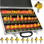 Casa si Gradina - Constructii - Scule electrice si accesorii - Accesorii pentru frezare - Set 35 de freze pentru lemn, Notig Tools, N4600 - Infinity.ro