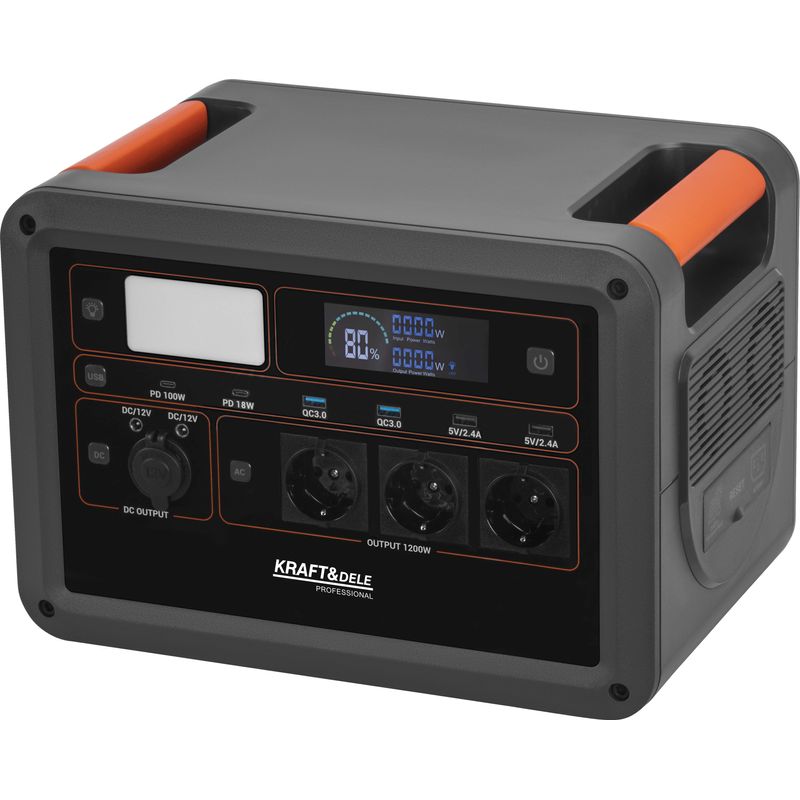 Casa si Gradina - Electrice - Accesorii electrice - Stabilizatoare tensiune si ups - Statie de alimentare portabila, Kraft&Dele, 1152Wh / 25.6V, KD5532 - Infinity.ro